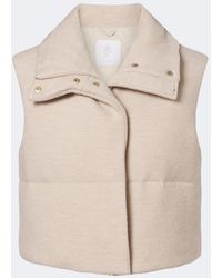 Eleventy - Wool Down Vest - Lyst
