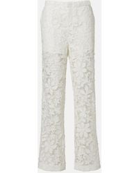 Jonathan Simkhai - Floral Lace Straight Pants - Lyst