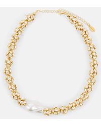 Magda Butrym - Faux Pearl And Crystal-embellished Choker - Lyst