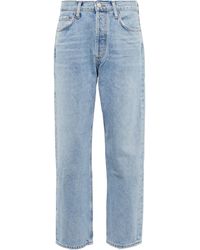 Agolde Wyman Low-rise Straight Jeans - Blue