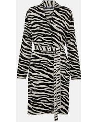 Max Mara - Limbo Zebra-print Wool And Cashmere Cardigan - Lyst
