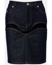Jean Paul Gaultier - Denim Miniskirt - Lyst