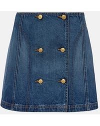 Ulla Johnson - Mini-Jupe Clara En Jean - Lyst