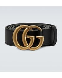 Gucci - GG Logo Leather Belt - Lyst