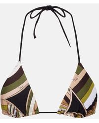 PUCCI - Printed Bikini Top - Lyst