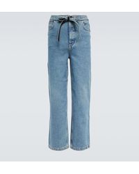 Loewe - Drawstring Straight Jeans - Lyst