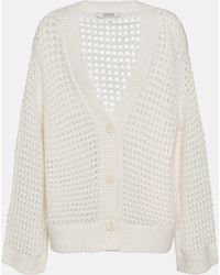 Dorothee Schumacher - Pointelle Wool And Cashmere Cardigan - Lyst