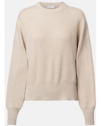 Brunello Cucinelli - Ribbed-Knit Cashmere-Blend Sweater - Lyst