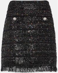 Giambattista Valli - Sequined Tweed Miniskirt - Lyst
