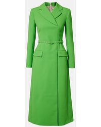 Emilia Wickstead - Midikleid Kalonice Aus Woll-Crepe - Lyst