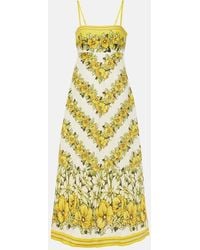 ALÉMAIS - Gisela Midikleid Mit Blumigem Print - Lyst