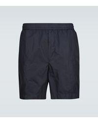 Moncler Bermuda Technical Fabric Shorts - Blue