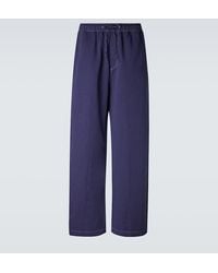 Studio Nicholson - Sonny Cotton And Linen Wide-Leg Pants - Lyst