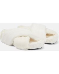 Jil Sander - Shearling Sandals - Lyst