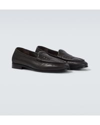 Bottega Veneta - Silenzio Intrecciato Leather Loafers - Lyst