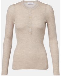 Gabriela Hearst - Julian Cashmere And Silk Henley Shirt - Lyst