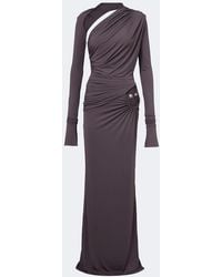 De La Vali - Jade Cutout Asymmetric Jersey Gown - Lyst