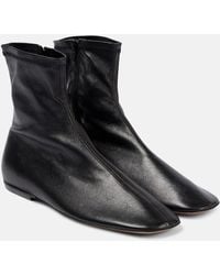 Dries Van Noten - Ankle Boots Glove Aus Leder - Lyst