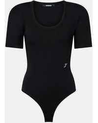 Jacquemus - Embroidered Cotton Bodysuit - Lyst