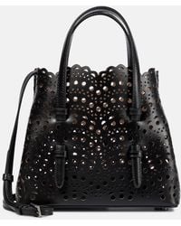 Alaïa - Le Mina 20 Vienne Wave Leather Tote Bag - Lyst