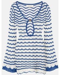 Bananhot - Rey Striped Crochet Beach Dress - Lyst