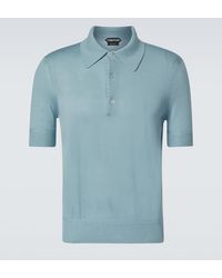 Tom Ford - Cashmere And Silk Polo Shirt - Lyst