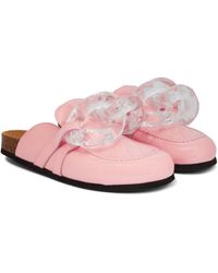 JW Anderson Chain Patent Leather Slippers - Pink