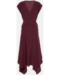 JOSEPH - Silk Crepe Midi Dress - Lyst