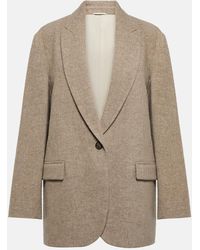 Brunello Cucinelli - Single-Breasted Yak Wool Blazer - Lyst