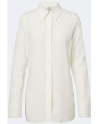 TOTEME - Semi-Sheer Shirt - Lyst