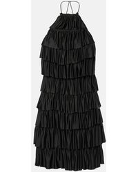 Tom Ford - Vestido Corto Con Cuello Halter Y Volantes - Lyst