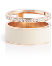 Repossi Berbere Module 18kt Rose Gold Ring With Diamonds - Metallic
