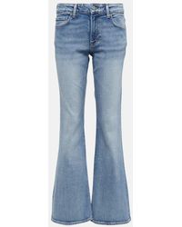 Ganni - Mid-Rise Flared Jeans - Lyst