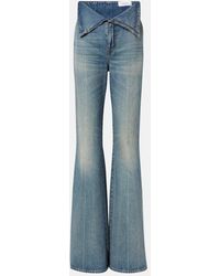 McQueen - High-Rise Bootcut Jeans - Lyst