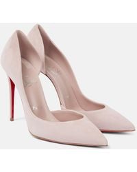 Christian Louboutin - Iriza 100 Suede Pump - Lyst