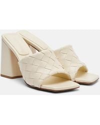 Bottega Veneta - Parco 90 Intrecciato Leather Mules - Lyst