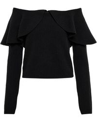 Altuzarra - Hasla Off-shoulder Wool-blend Sweater - Lyst
