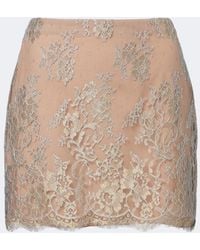 Valentino - Lace Miniskirt - Lyst