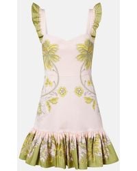 La DoubleJ - Gingerbread Printed Cotton-Blend Minidress - Lyst