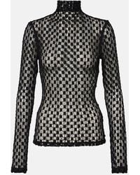 Rohe - Cotton-Blend Lace Turtleneck Top - Lyst