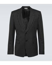Alexander McQueen - Pinstripe Wool Suit Jacket - Lyst