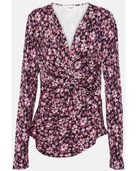 Isabel Marant - Lyss Ruched Jersey Top - Lyst