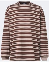 Comme des Garçons - Striped Cotton Jersey T-Shirt - Lyst