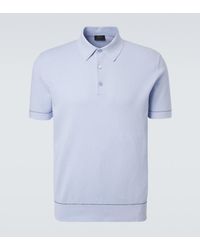 Brioni - Cotton Pique Polo Shirt - Lyst