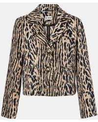 RIXO London - Leila Leopard-Print Jacket - Lyst