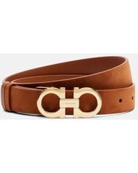 Ferragamo - Gancio Mediterraneo Leather Belt - Lyst