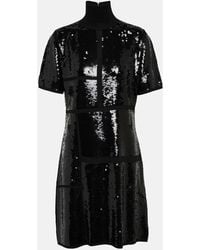 JOSEPH - Sequined Wool-Blend Minidress - Lyst
