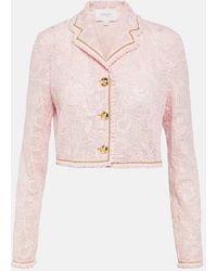 Giambattista Valli - Cropped Lace Jacket - Lyst