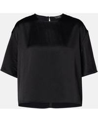 Leset - Barb Satin T-Shirt - Lyst