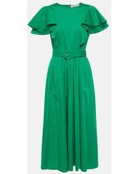 Diane von Furstenberg - Ruffled Midi Dress - Lyst